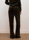 Pantaloni verdi in tessuto elasticizzato flare fit_2
