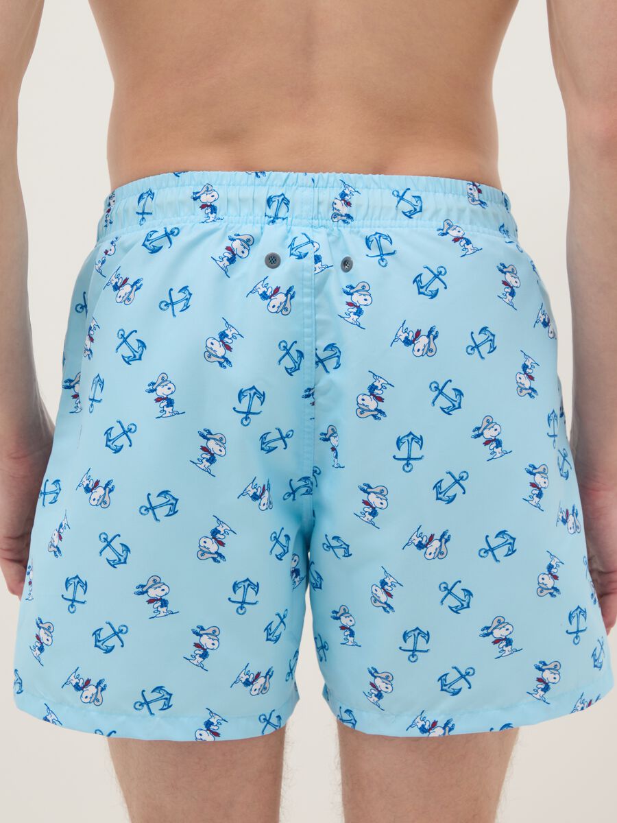 Blue beach boxers with Peanuts print_2