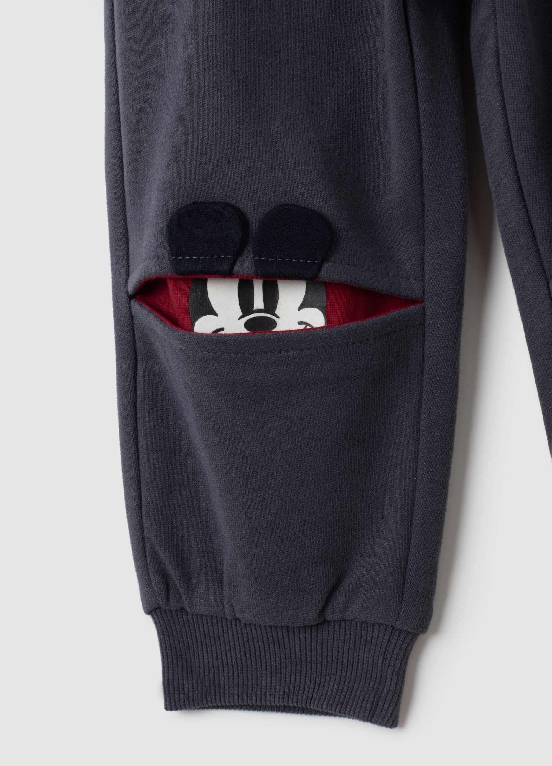 Children's regular fit black pure cotton trousers