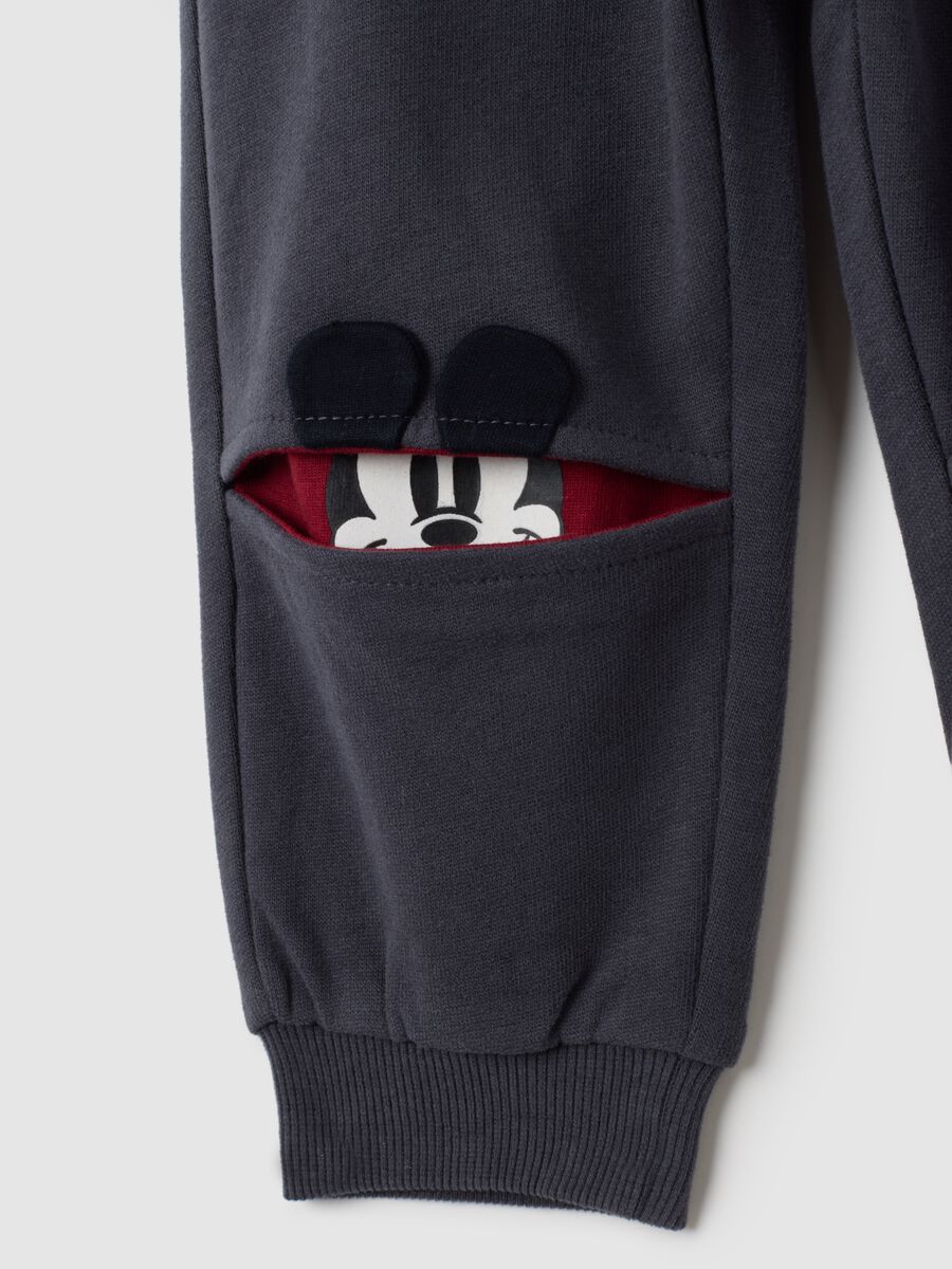 Children's regular fit black pure cotton trousers_3