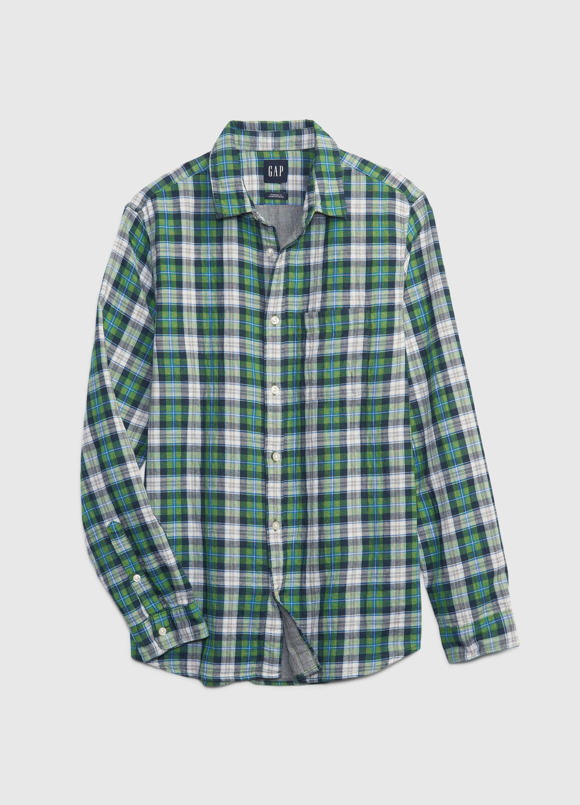 Checked shirt with pocket