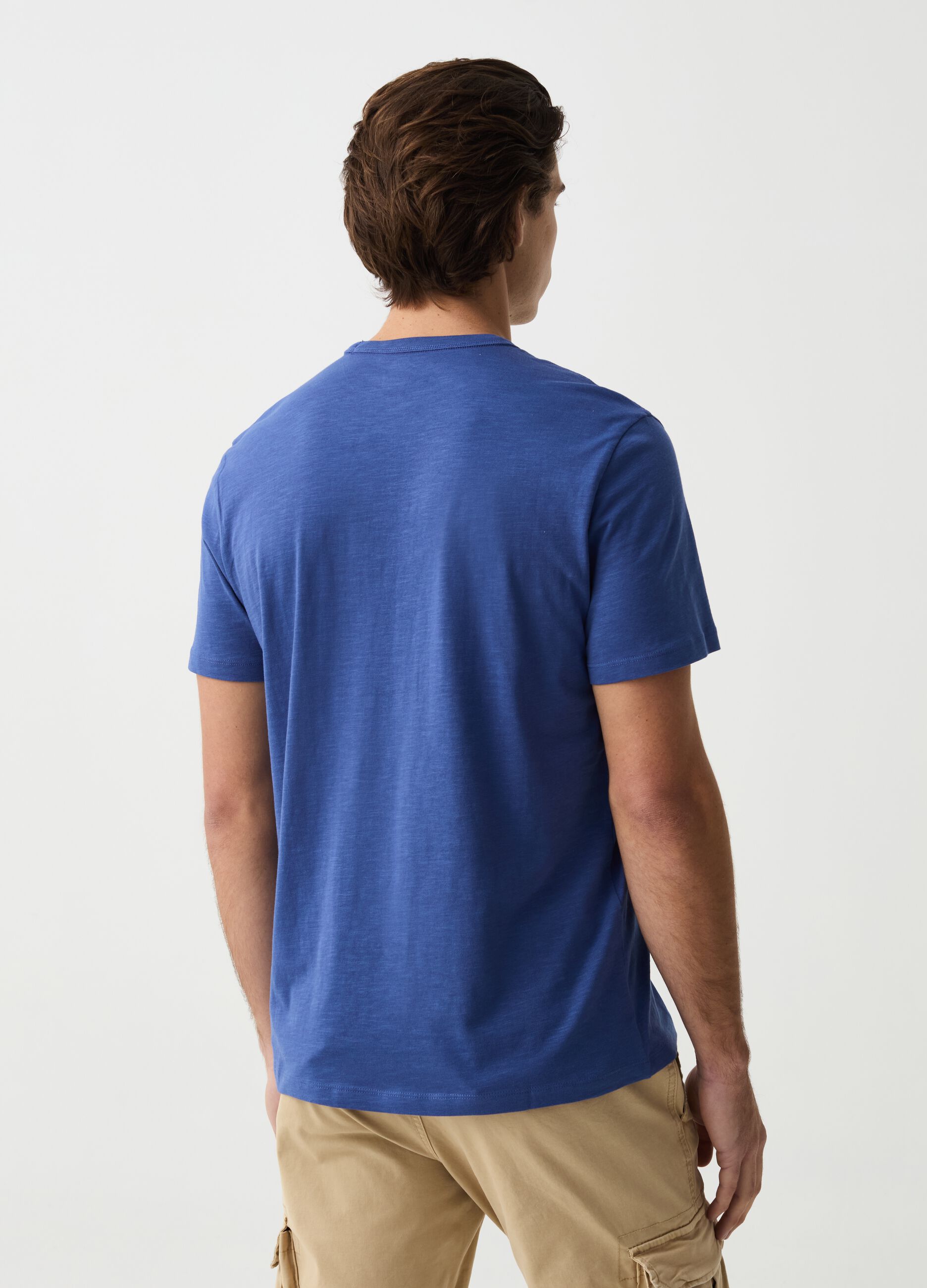 Jersey slub T-shirt with pocket