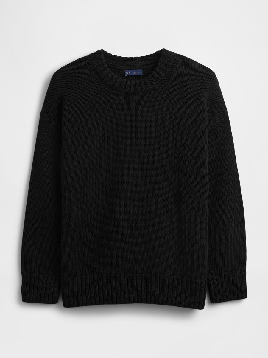 Maglione nero in cotone _3