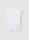 White fitted stretch cotton t-shirt for girls_1