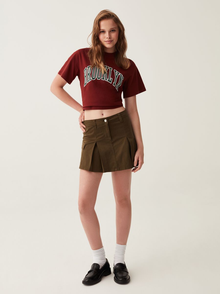 T-shirt in cotone con scollo rotondo_1