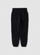 Black pure cotton jogger trousers with "Way Up" graphic for boys_4