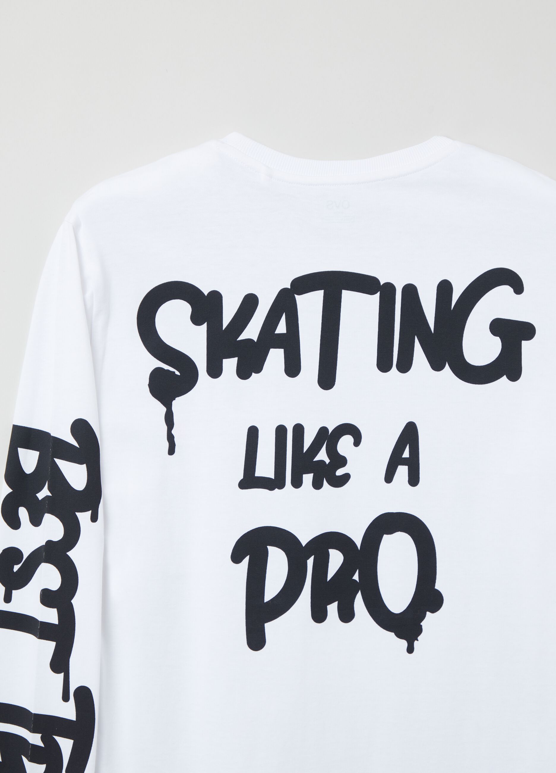 T-shirt a maniche lunghe con stampa_2