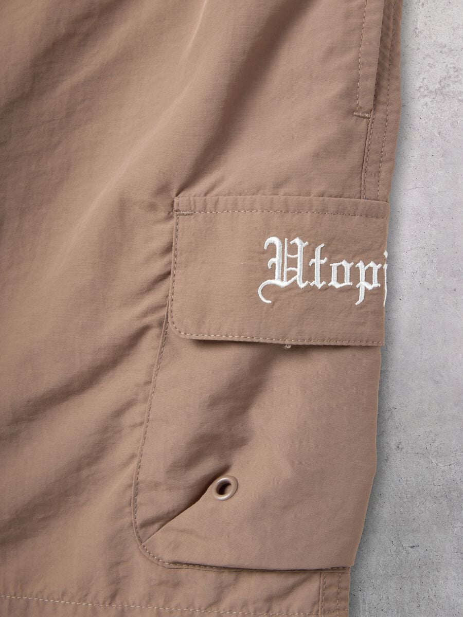 Cargo Swim Shorts Mocha_7