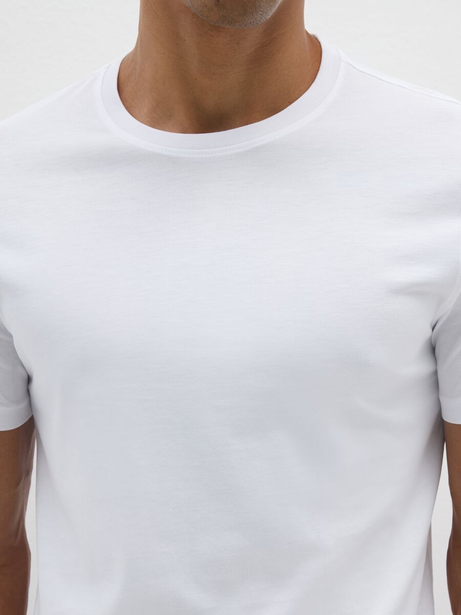 Bipack di t-shirt in cotone Supima  bianca regular fit_1