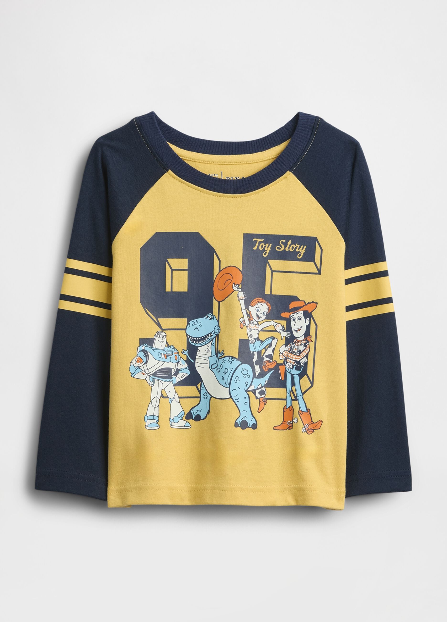 Yellow long-sleeve Toy Story graphic T-shirt