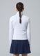 White ALTAVIA COURT full-zip sweatshirt in stretch technical fabric_2