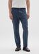 Slim fit blue stretch cotton trousers_1