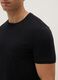Black pure cotton regular fit T-shirt_3