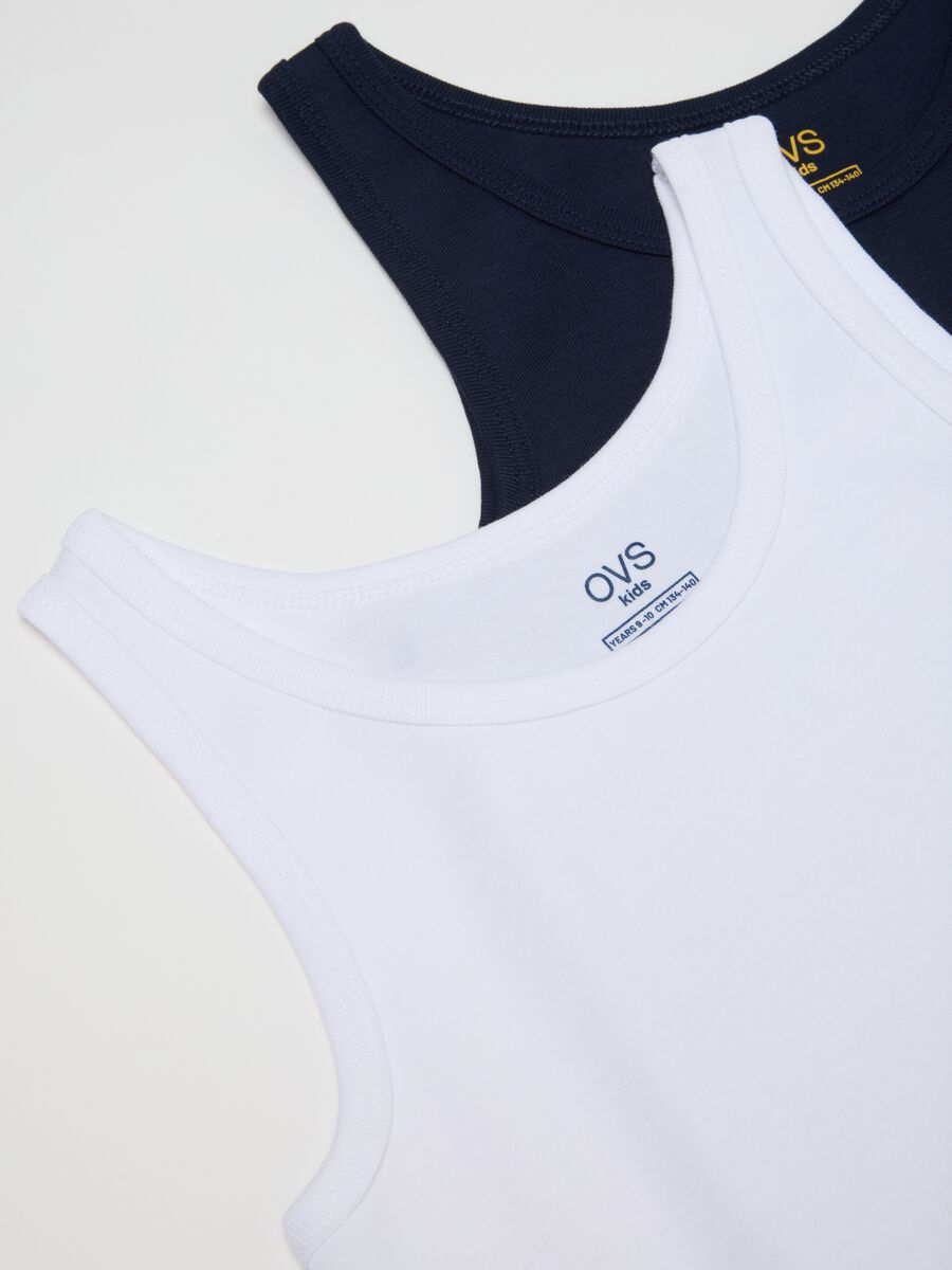 Children's cotton tank tops set, multicolour regular fit_2