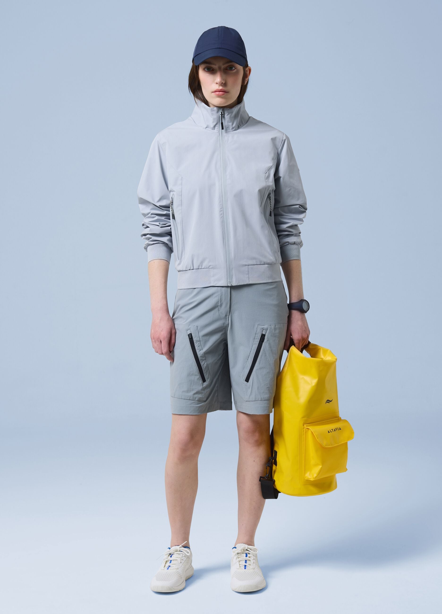 ALTAVIA SAILING grey windbreaker sports jacket with zip