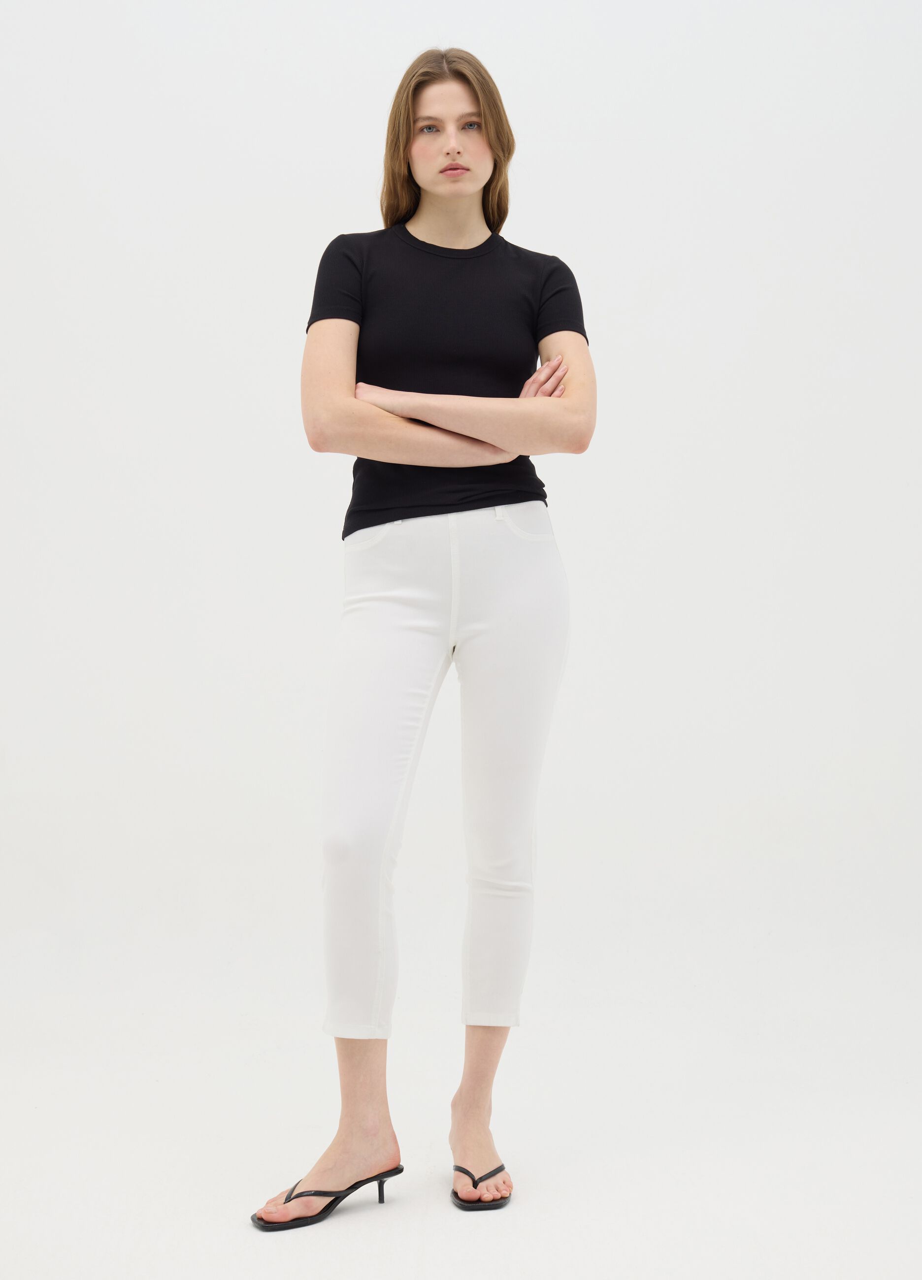 Stretch White Skinny Jeans by Ovs