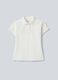 ALTAVIA COURT white sporty polo in stretch cotton_3