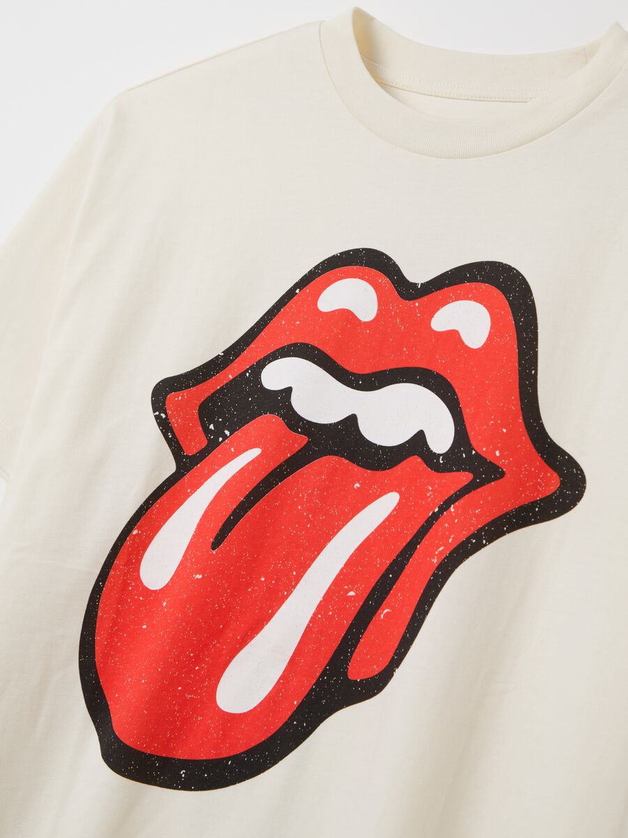 Cotton T-shirt with The Rolling Stones print_5