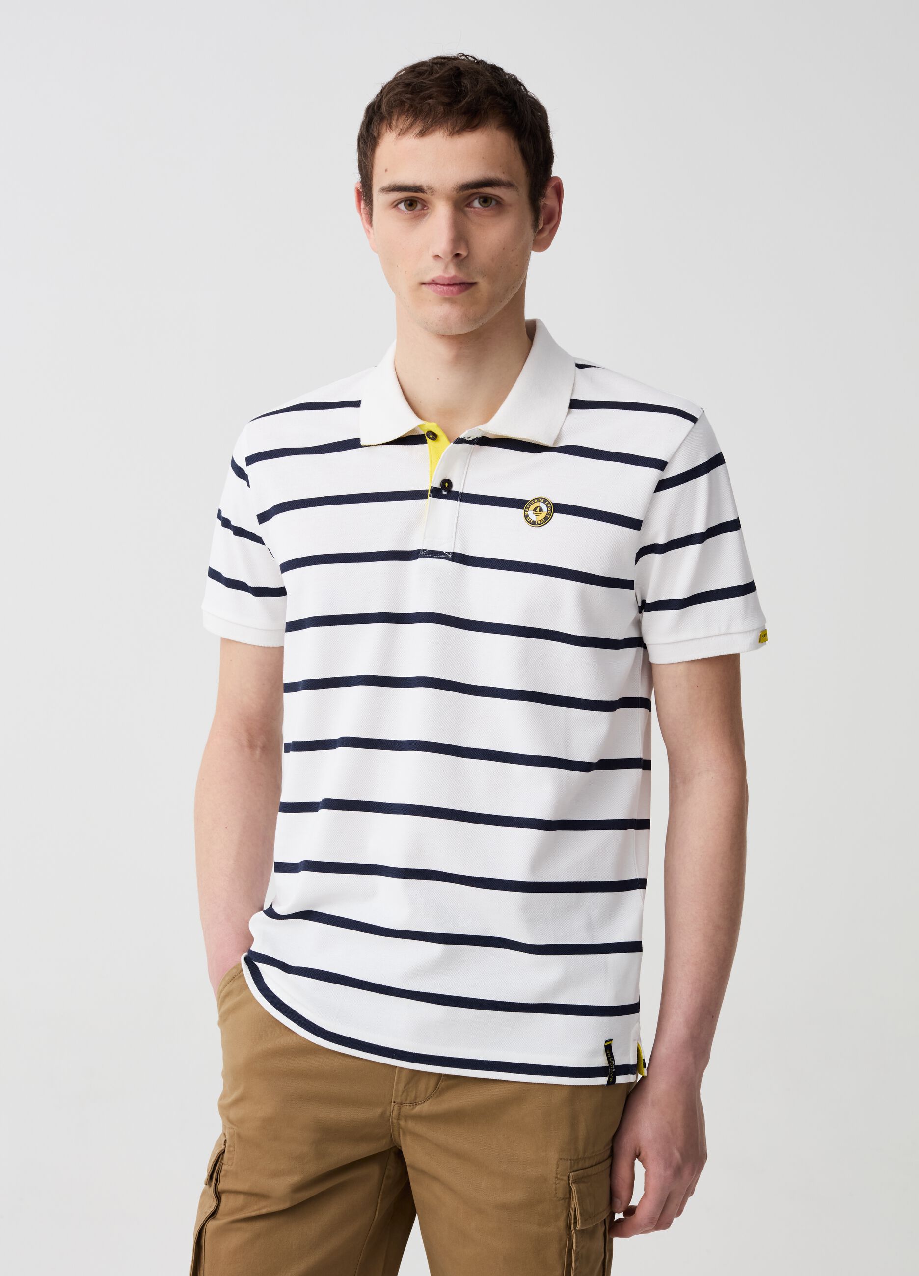 Navigare Sport polo shirt with stripes