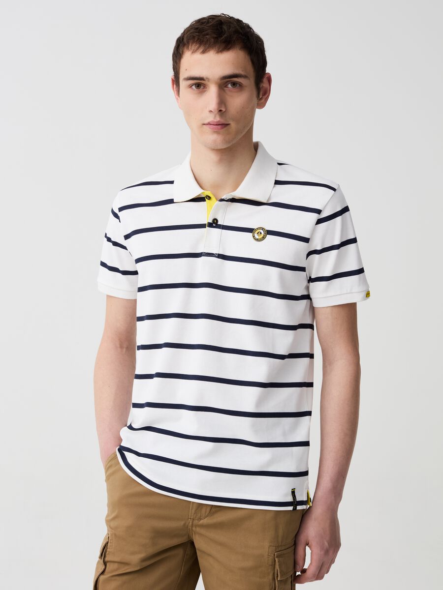 Navigare Sport polo shirt with stripes_0