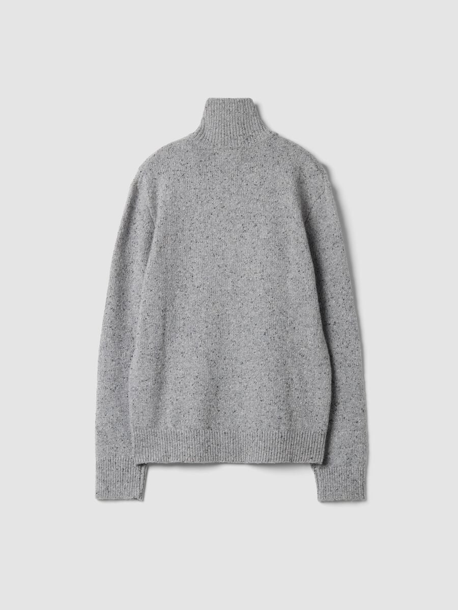 Grey cotton-wool blend half-zip jumper_2