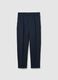 Regular Fit Blue Trousers_4