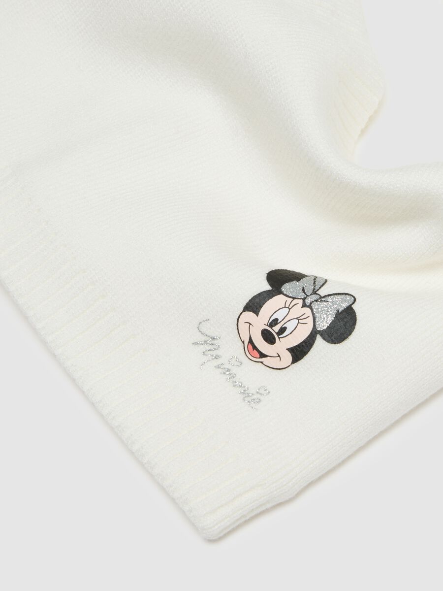 White girl's scarf with Minnie print_1