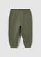 Children's green pure cotton trousers regular fit with print_1