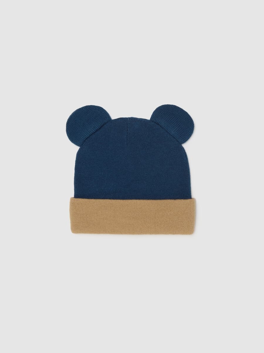 Blue Baby Hat with Mickey Mouse_1