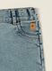 Stretch cotton denim jeans with embroidered hearts for baby girls_1