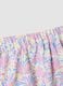 Pink stretch-fabric set with top and shorts for girls_2