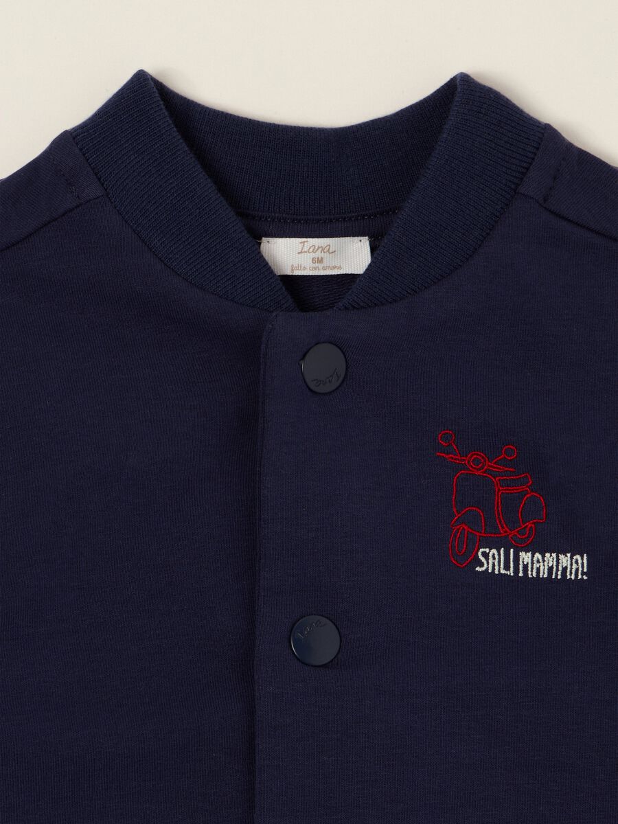 Blue stretch cotton sweatshirt_1