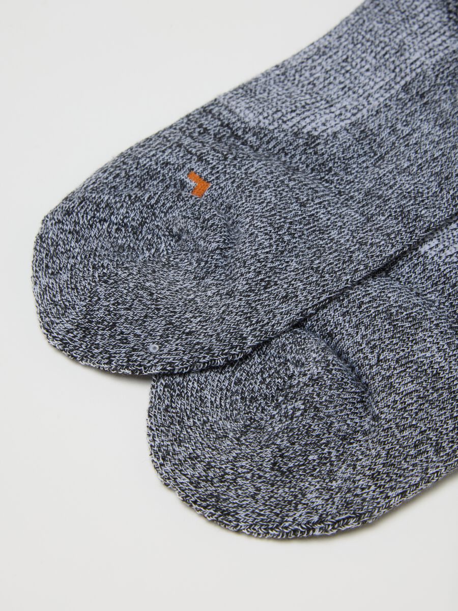 Two-pack of sports socks in multicolor stretch fabric_2