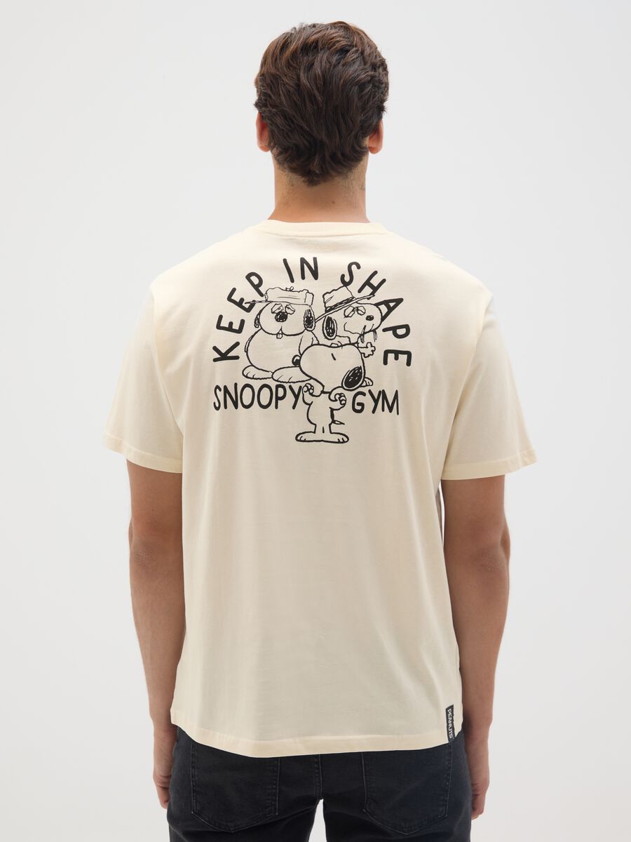 Beige pure cotton regular fit T-shirt_2