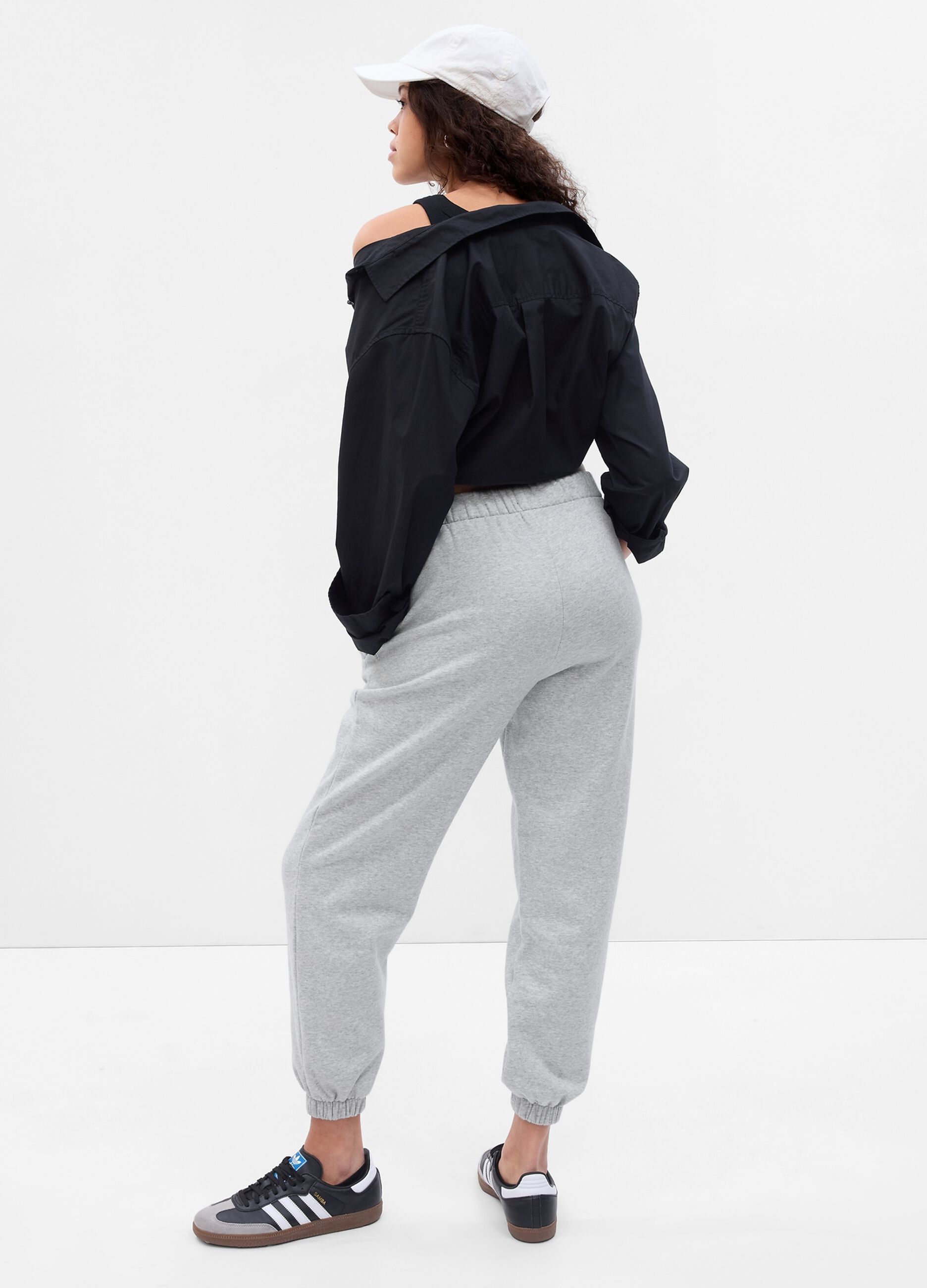 Joggers in felpa a vita alta