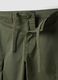 Green stretch cotton cargo shorts, regular fit_5
