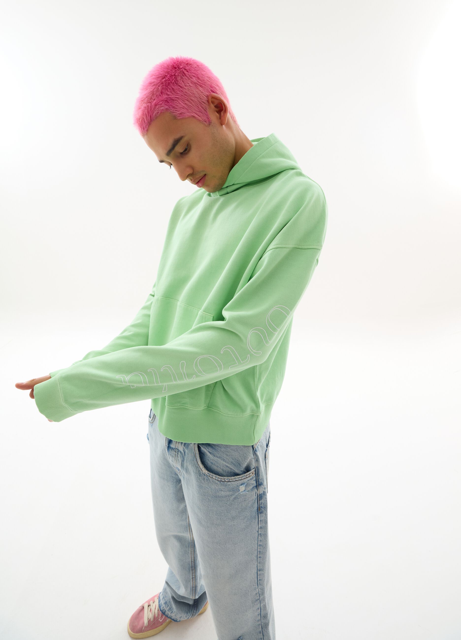 Graphic Light Hoodie Slime