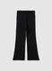 Girls' black flare leggings_1