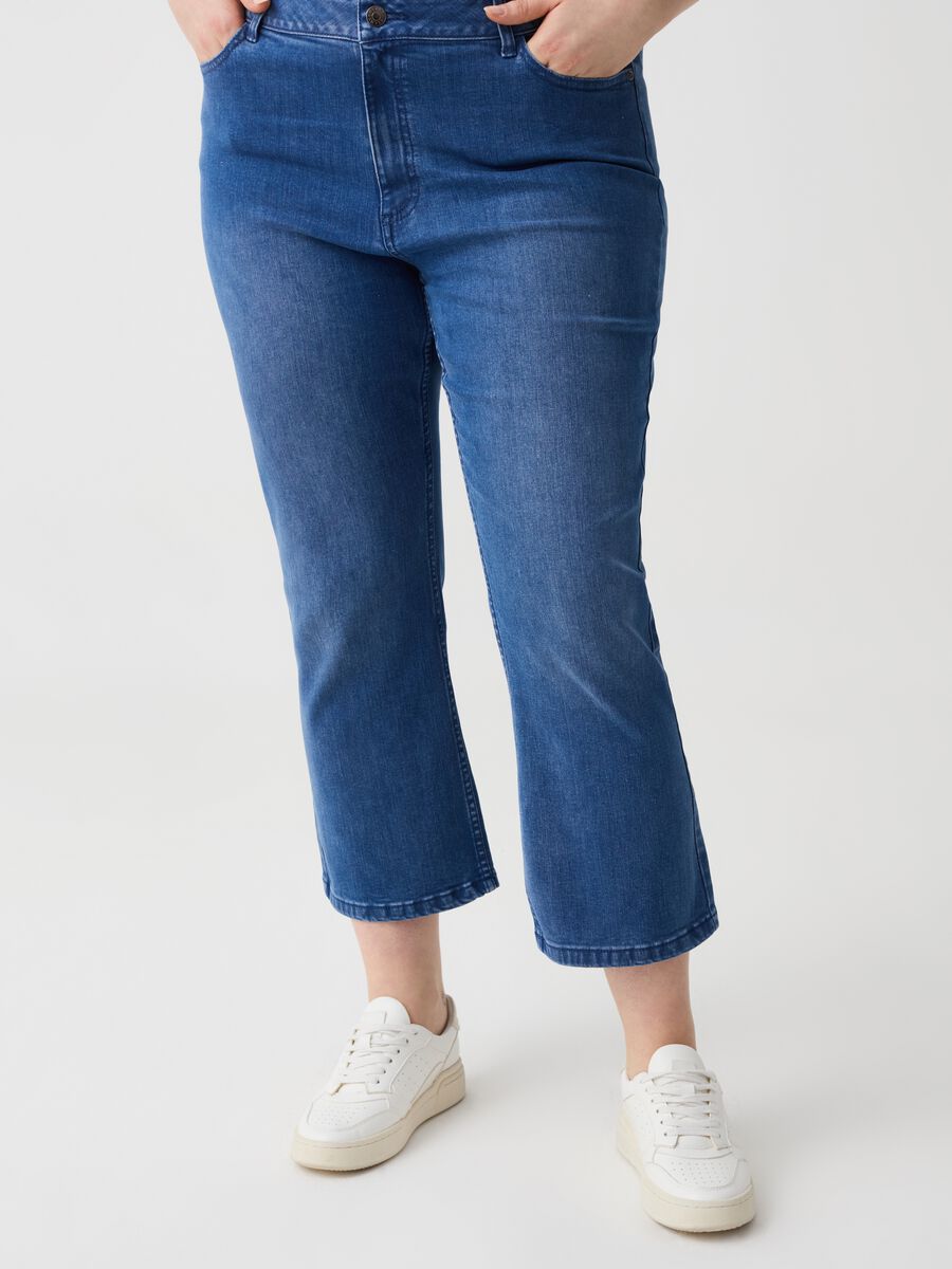 Jeans crop flare fit Curvy_1