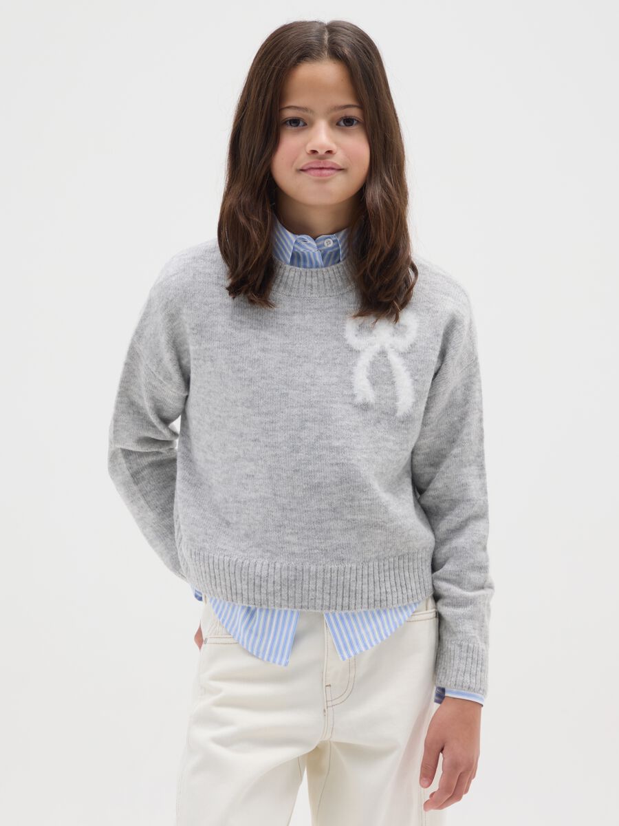 OVS Kids Grey Knitted Pullover_0