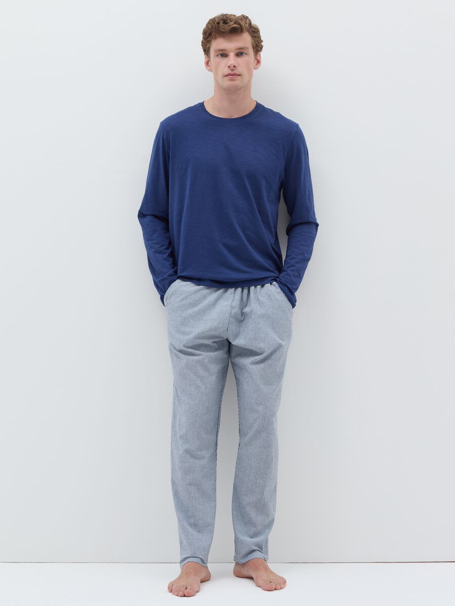 Pigiama lungo con top in slub jersey_2