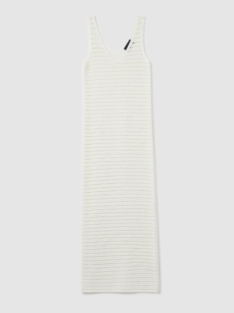 Vestito lungo smanicato crochet_0