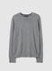 Grey viscose blend jumper regular fit_4