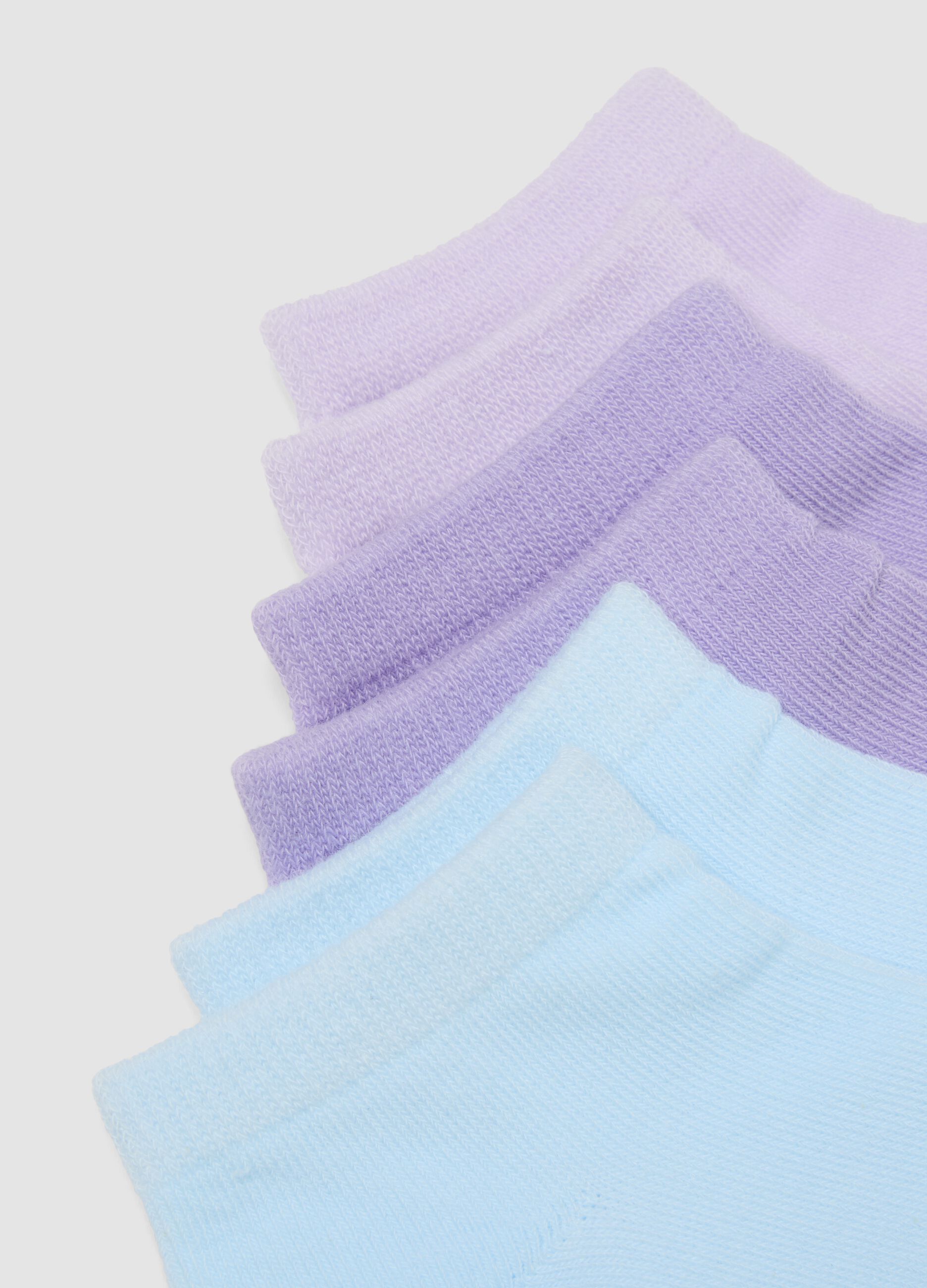 Girls&rsquo; multicolour short mixed-cotton socks multipack