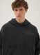 Felpa grigia in misto cotone oversize fit con stampa Dragonball_3