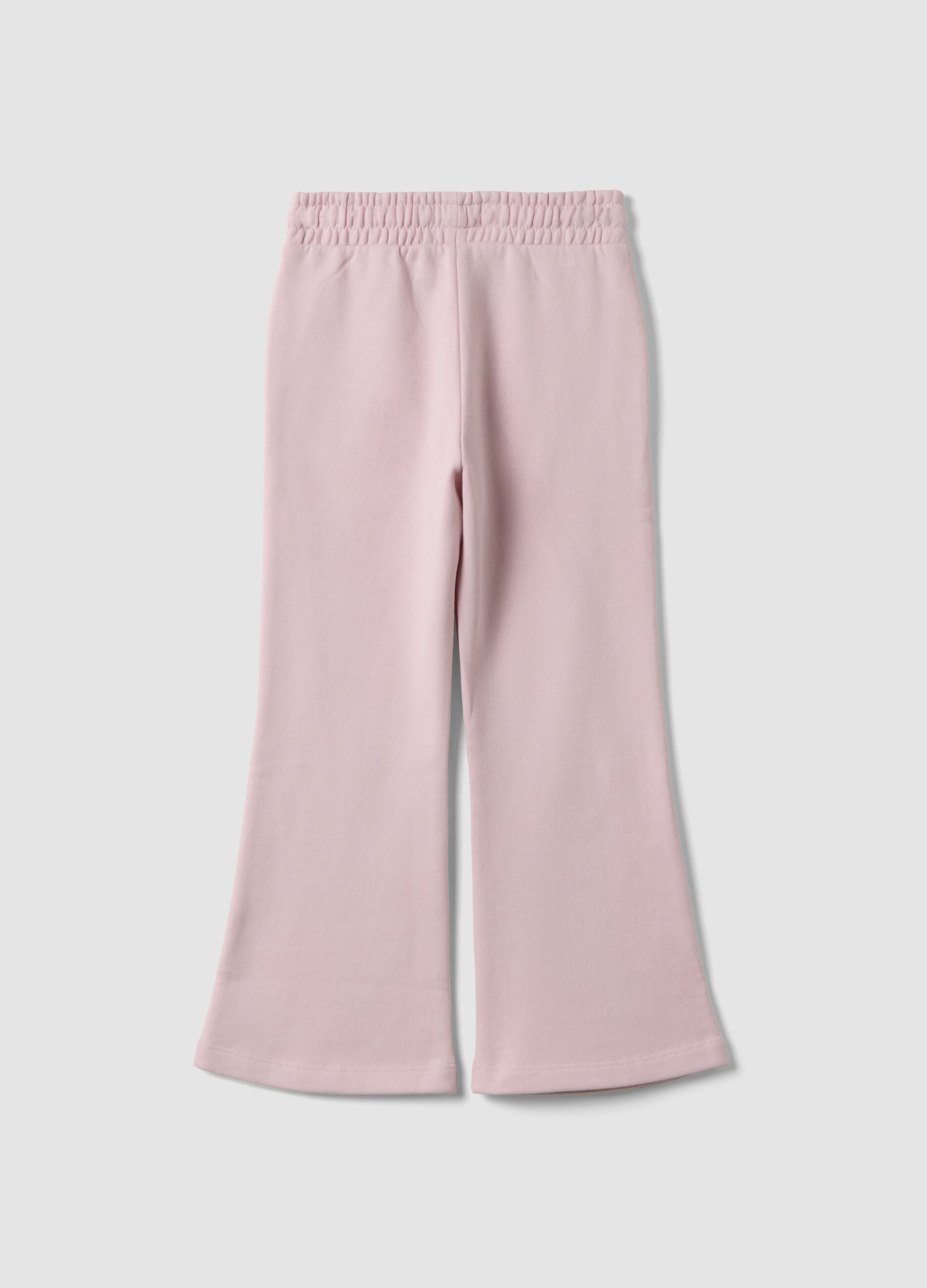 Pink trousers in pure organic cotton