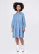 Vestito in denim con balze_0