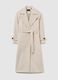 Beige wool blend coat with belt_4