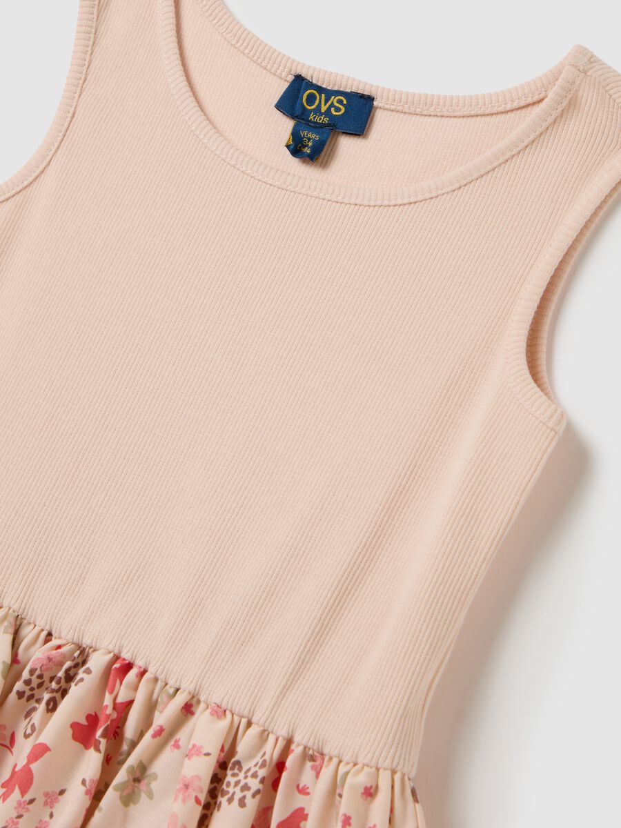 Multicolour regular fit cotton dress for girls_3
