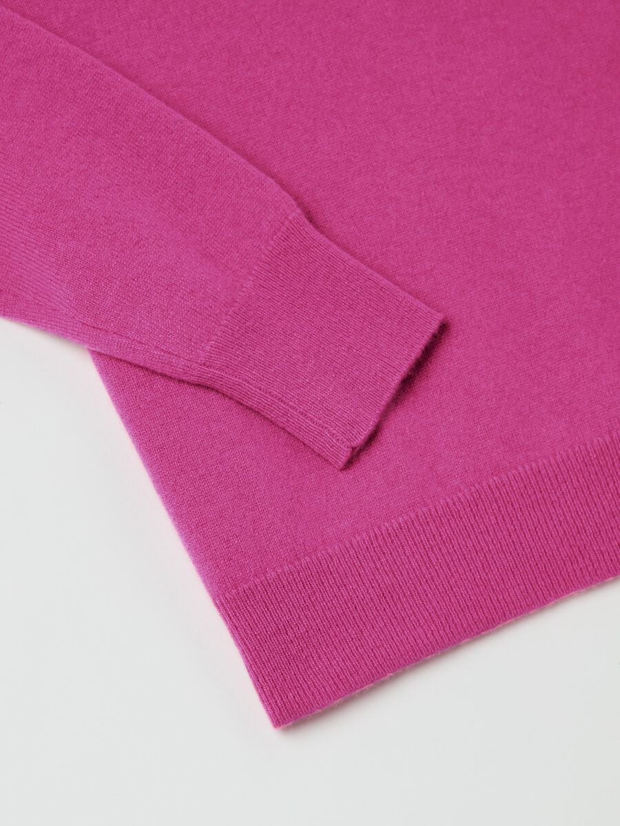 Pullover with round neck in cashmere_5